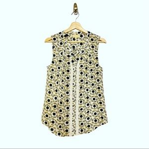 ModCloth Sleeveless Glad-Zooks Blouse in Bee Print